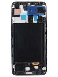 Дисплей для телефона Samsung A505F (A50) модуль Черный OLED (KRYON) (МТ)
