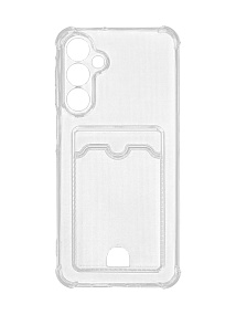 Силиконовый чехол для Samsung A165 Galaxy A16 5G/5G с визитницей прозрачный