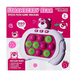 Игрушка электронный Pop IT белый/розовый