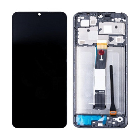 Дисплей для телефона Xiaomi Redmi 12C (22120RN86G) модуль Черный Оригинал (KRYON) (МТ)