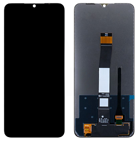 Дисплей для телефона Xiaomi Redmi 10C (220333QNY) в сборе Черный - Oригинал