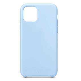 Кейс iPhone 14 Pro Max Silicone Case без логотипа светло-голубой