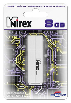 8Gb Mirex Line белая 2.0