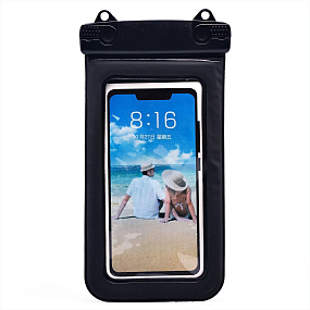 Чехол водонепроницаемый для телефона WPC002 черный
