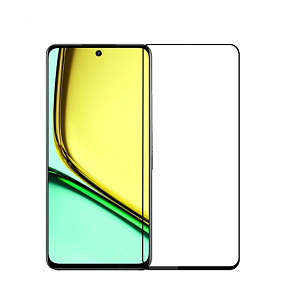 Защитное стекло Realme C67 5G 2.5D черное*