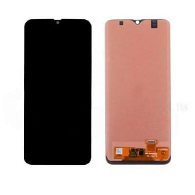 Дисплей для телефона Samsung A307F (A30s) в сборе с тачскрином Черный - (In-Cell)