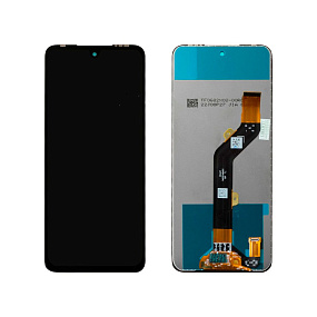 Дисплей для телефона Tecno Pova 4 в сборе с тачскрином Черный - Оригинал