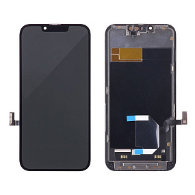 Дисплей для телефона iPhone 13 в сборе с тачскрином Черный - (Hard OLED)