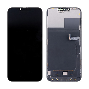 Дисплей для телефона iPhone 13 Pro Max в сборе с тачскрином Черный - (Hard OLED)