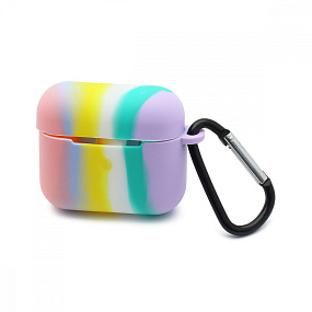Кейс для Apple AirPods 3 силикон Case Rainbow (02)
