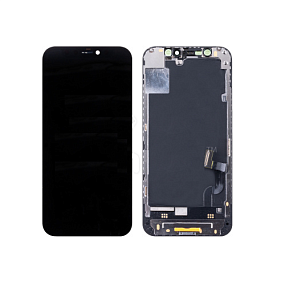 Дисплей для телефона iPhone 12 mini в сборе Черный - (Soft OLED)