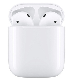 Наушники Apple AirPods 2 в футляре без возможности беспроводной зарядки белые