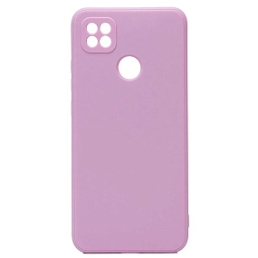 Силиконовый чехол Xiaomi Poco C40 с закрытой камерой светло-фиолетовый