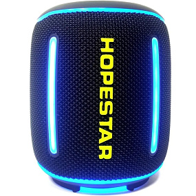 Колонка Hopestar P58 mini (Bluetooth/TWS/USB/FM/AUX) 10W черная(УЦЕНКА)б/у, потертости, клей