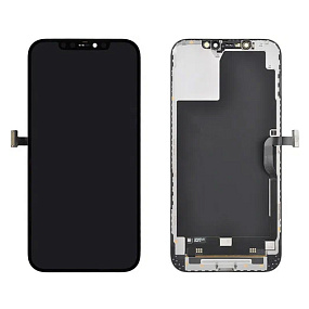 Дисплей для телефона iPhone 12 Pro Max Черный - (Soft OLED)