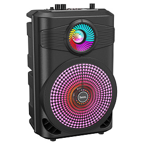 Колонка Hoco BS46 (Bluetooth/TWS/USB/FM/TF/AUX) 10W черный