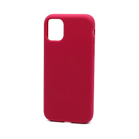 Кейс iPhone 11 Silicone Case без логотипа (036) малиновый