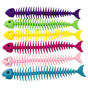 Игрушка антистресс "Скелет рыбы"