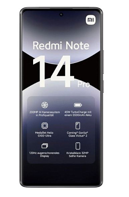 Смартфон Xiaomi Redmi Note 14 Pro 12/512Gb черный