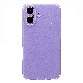 Кейс iPhone 16 силикон SC328 светло-фиолетовый