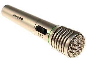 Микрофон Defender MIC-140 беспроводной для караоке до 15м металл
