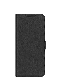 Чехол-книжка DF под кожу Infinix Hot 50 черный